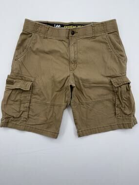 Lee Performance Series Extreme Motion Mens Browns Lightweight Cargo Shorts 33
